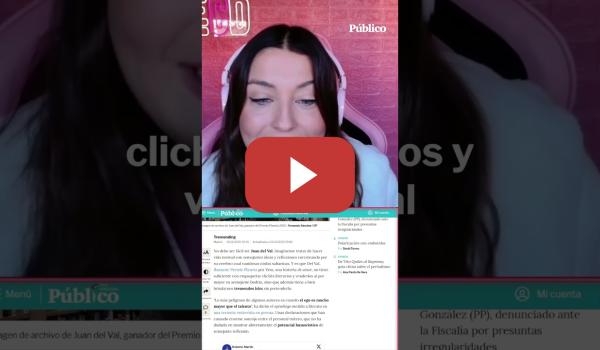 Embedded thumbnail for JUAN DEL VAL y el EGO del tamaño de un 'PLANETA' | Marina Lobo te lo cuenta