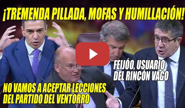 Embedded thumbnail for ÉPICA PILLADA de Sánchez a Feijóo, q acaba HUMILLADO con Tellado⚡RINCÓN del VAGO y VENTORRO