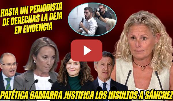 Embedded thumbnail for ¡PATÉTICA GAMARRA! Montse Mínguez ACRIBILLA a FEIJÓO y TELLADO por INSULTAR a SÁNCHEZ ¡LAMENTABLE!