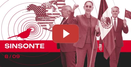 Embedded thumbnail for Trump “anexa” a México y Canadá: Sheinbaum y Carney responden | SINSONTE 2x27