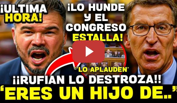 Embedded thumbnail for 💥¡RUFIÁN DESTROZA A FEIJÓO Y LO HUNDE CON UNA CITA DE MACHADO!! ¡¡SE QUEDA PÁLIDO!! &quot;ERES UN ...&quot;