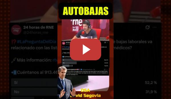 Embedded thumbnail for Feijóo y las bajas, responde la audiencia. No son AUTOBAJAS