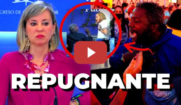 Embedded thumbnail for El ultra Bertrand Ndongo dinamita una rueda de prensa en el Congreso e increpa a los periodistas