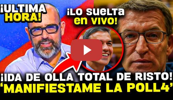 Embedded thumbnail for 💥¡¡ESCANDALO!! RISTO SUELTA UNA BOMBA CONTRA FEIJOO Y SUS MANIFESTACIONES &quot;HIPOCRITA DE MI3RDA&quot;