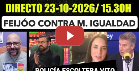 Embedded thumbnail for Directo 23 Octubre de 2026/ 15.30h. Feijóo a por Igualdad. Irene Montero.